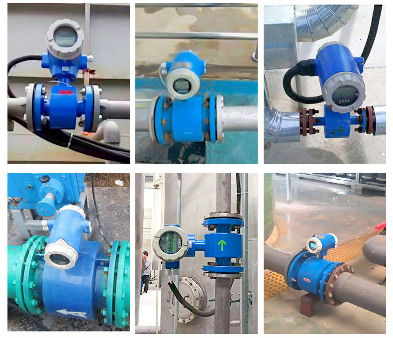 汙水電磁流量計現場安裝使用圖