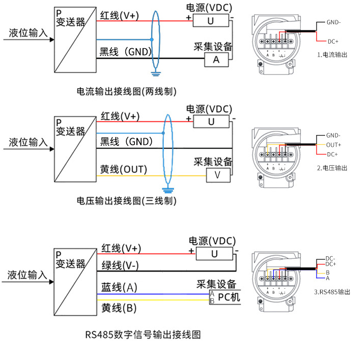 熱水投入液位計接線方式圖