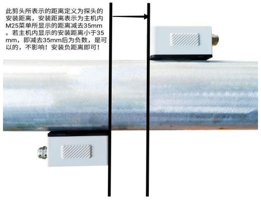超聲波日皮免费视频APP安裝距離示意圖